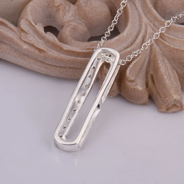 Простой Овальный Кулон импортные товары ожерелье Rolo из стерлингового серебра 925