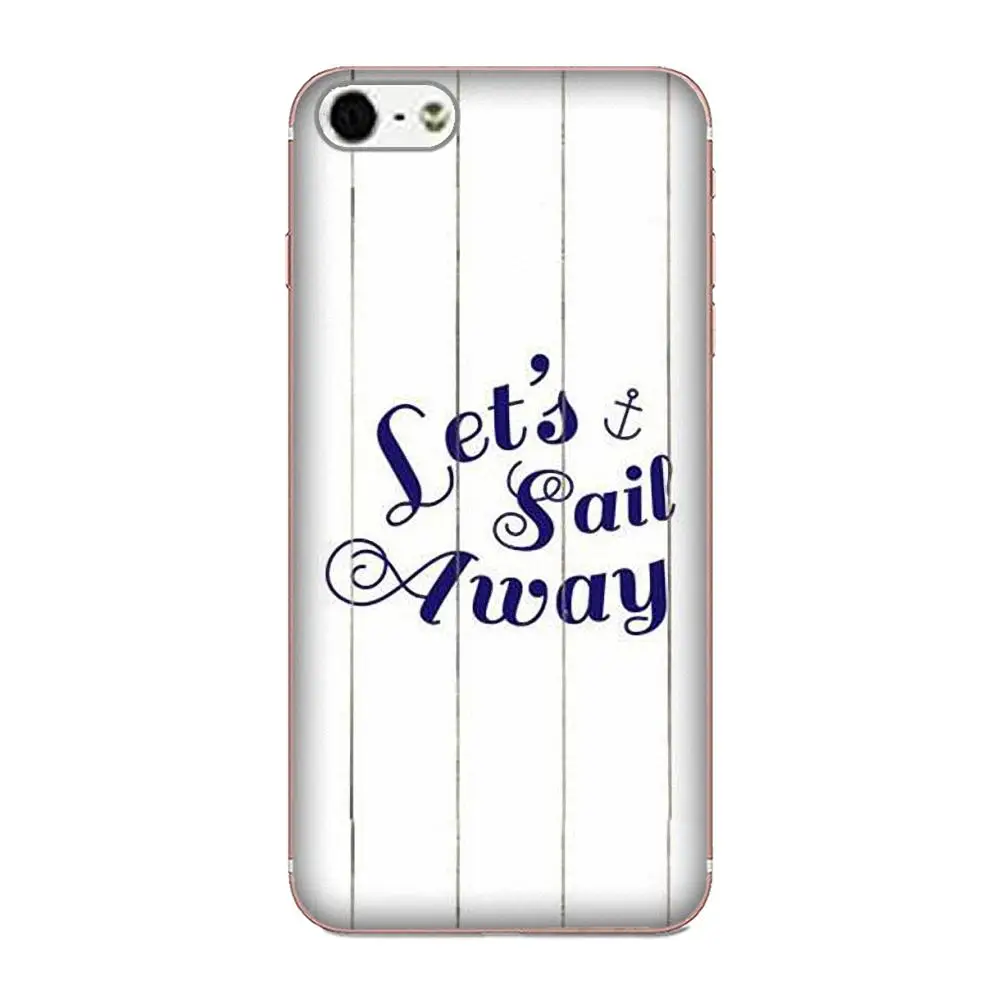 Lets Run Away Anchor Beach Quote Мягкие силиконовые прозрачные чехлы из ТПУ для Xiaomi Redmi Mi Note 7 8 9 SE