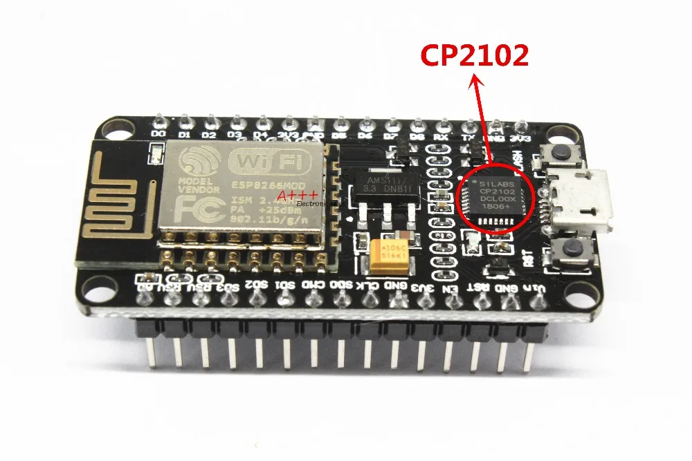 Беспроводной модуль NodeMcu v2 Lua WI FI Совет по развитию ESP8266 с антенной на печатной