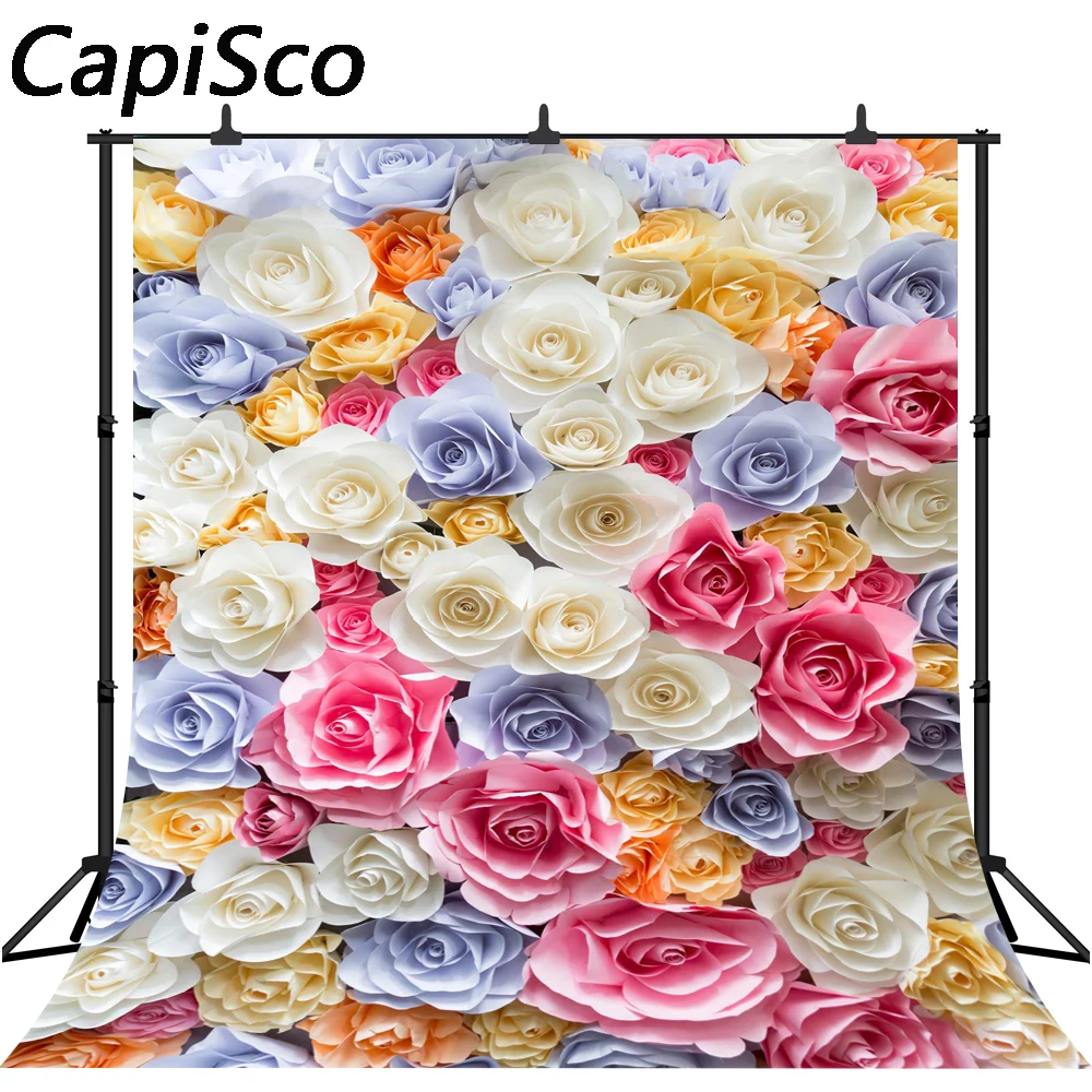 

Capisco Vinyl photography backdrops rose flower photo background floral backgrounds photo studio props backdrops fotografia