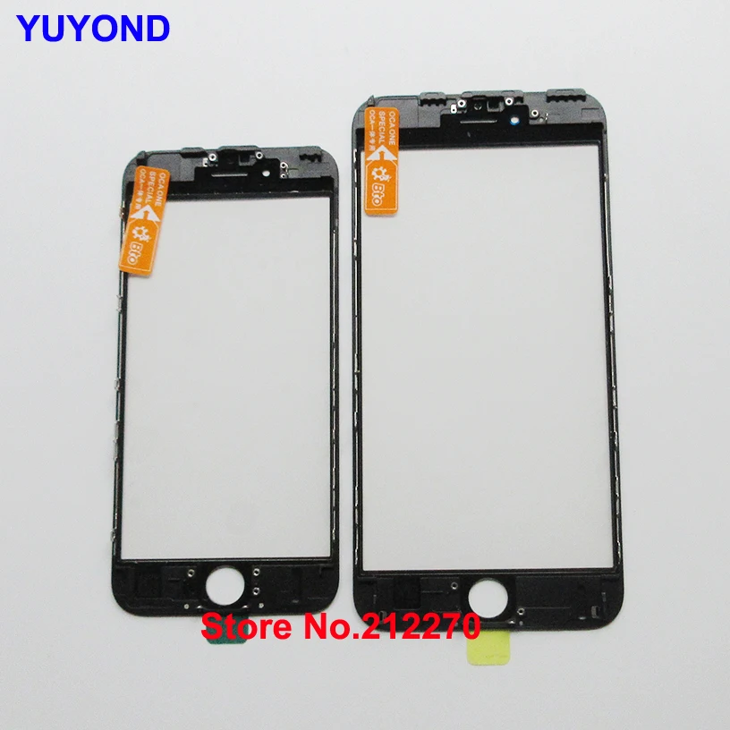 YUYOND 3 в 1 холодное прессование фронтальный Lcd внешнее стекло + рамка OCA для iPhone 5S 6 6S 7