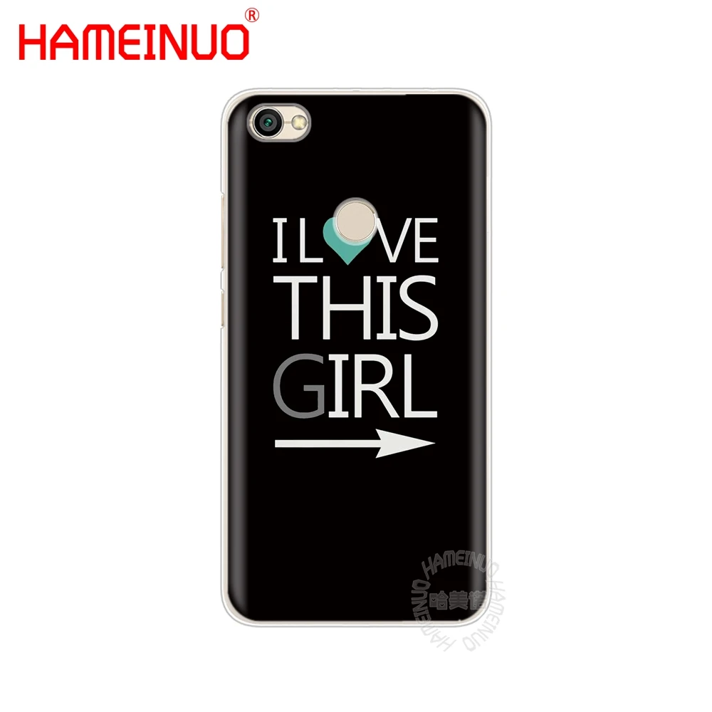 I Love My Girlfriend boyfriend Cover phone Case for Xiaomi redmi 5 4 1 1s 2 3 3s pro PLUS note 4X 4A 5A | Мобильные телефоны и