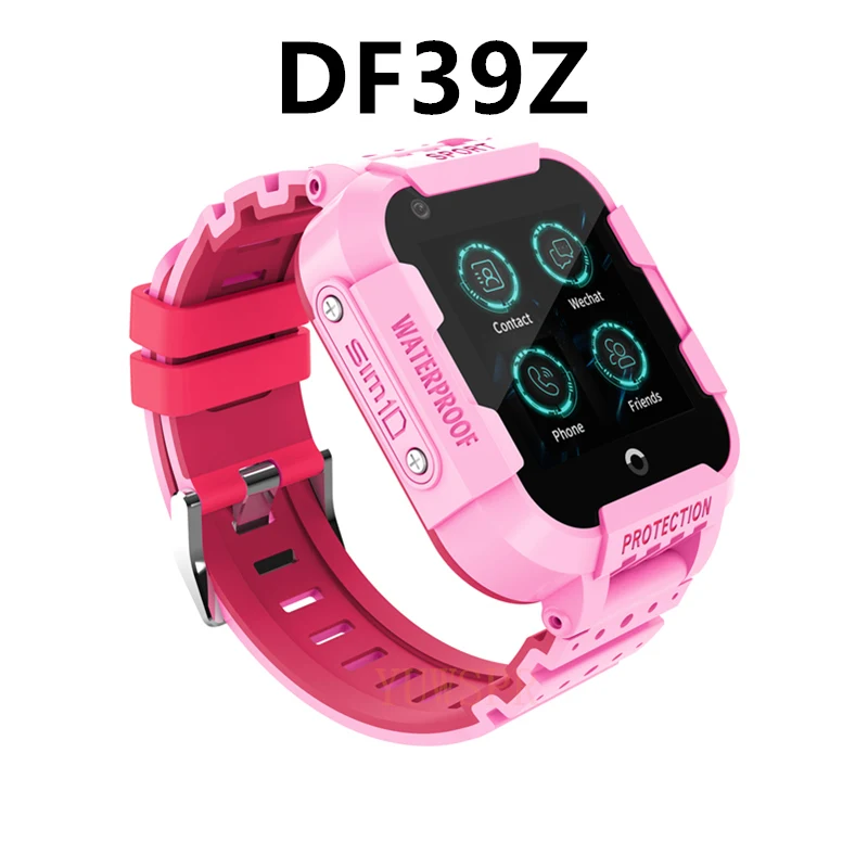pink Детский трекер 4G Смарт часы gps LBS Wi-Fi позиционирование Bluetooth SOS Вызов камера Детские Отслеживающие часы подарок DF39Z - Цвет: pink