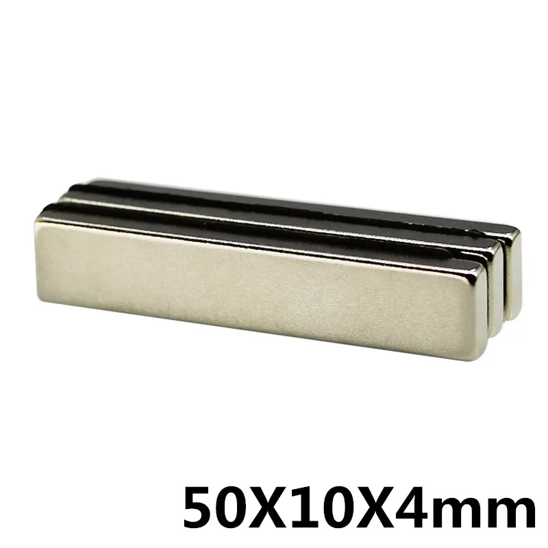 2 шт. 50x10x4 мм N35 Сильные маленькие 50*10*4 Неодимовые Магниты редкоземельные мощные 50 x