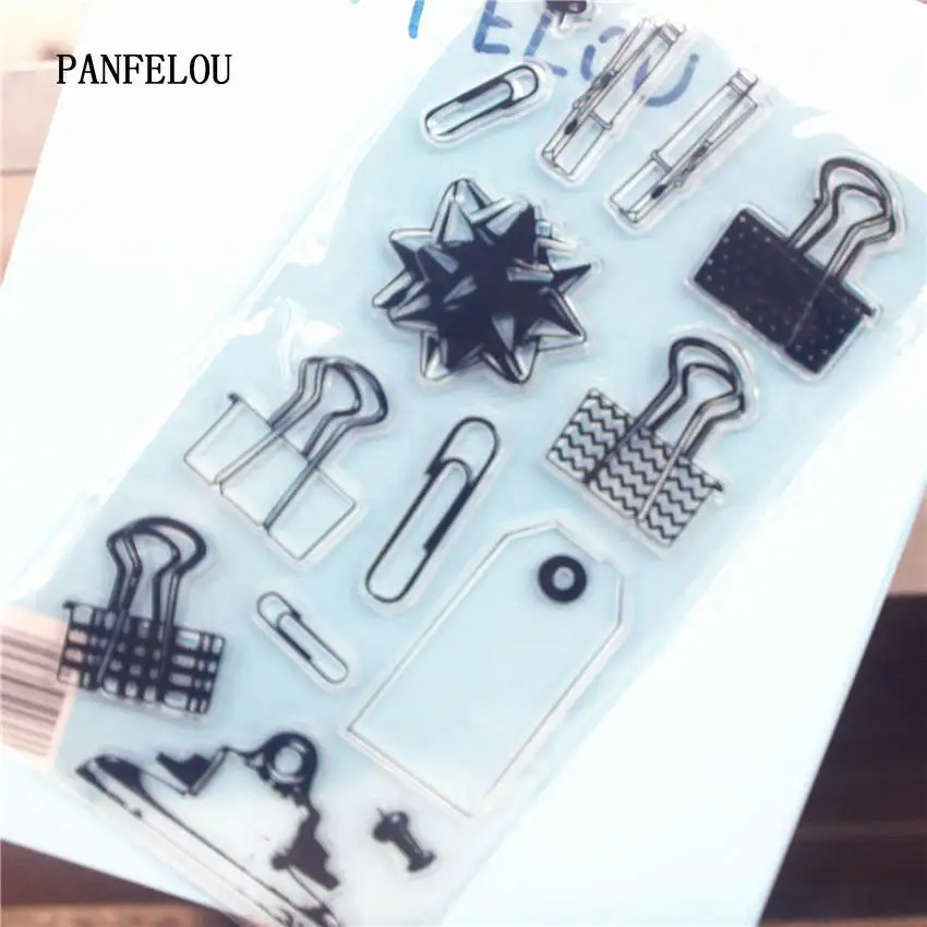 As picture PANFELOU список цветов Прозрачный штамп DIY силиконовые уплотнения Скрапбукинг/изготовление открыток/Фотоальбом украшения принадлежности Листы - Цвет: As picture