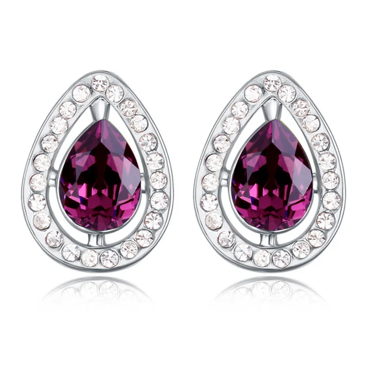 

Hot Sell New Arrival Stud Earrings For Women Crystals from Swarovski Studs Earings Fashion Fine Jewelry Bricos