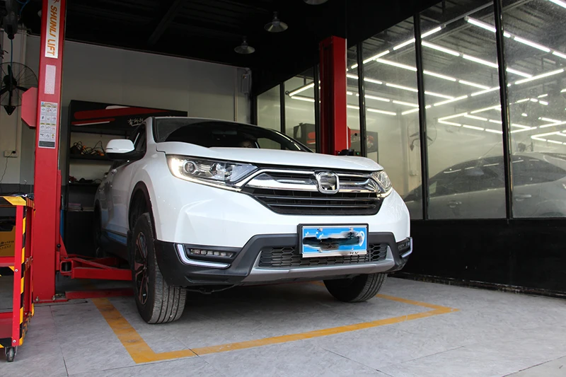 Автомобильный мигающий 1 пара Автомобильный светодиодный DRL дневные ходовые огни противотуманная фара чехол для Honda CR-V CRV с поворотным сигналом Дневной светильник