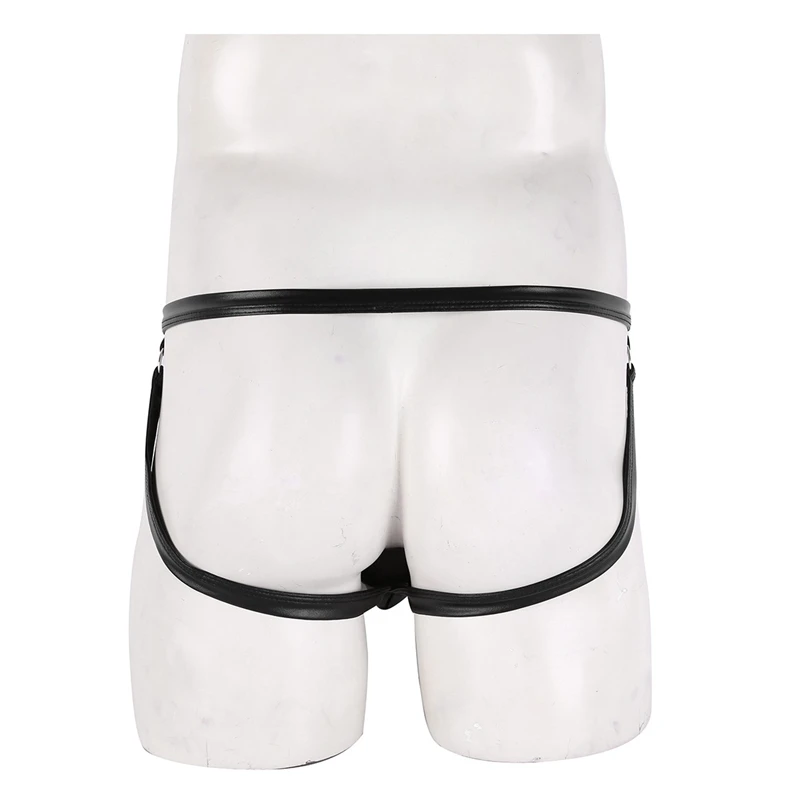 Эротическое мужское нижнее белье Гей Трусики открытая попа Сумка с ремешками