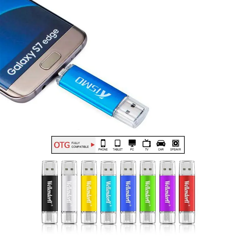 Цветной USB флеш накопитель Kismo 8 ГБ 16 32 64 Android OTG карта памяти для смартфона Micro USB|USB