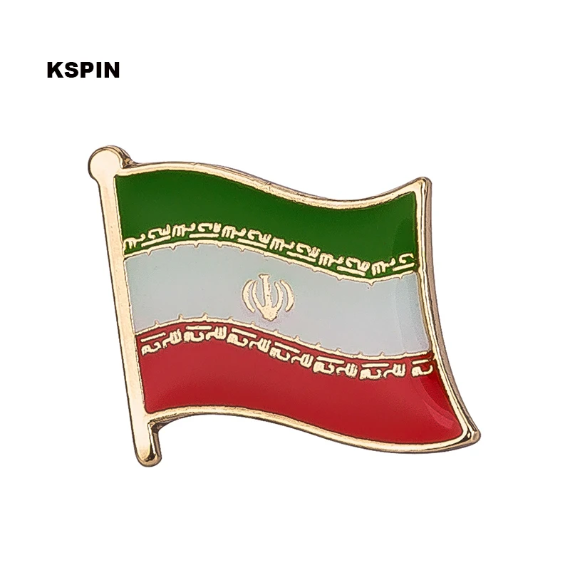 KS0203 Флаг булавки значок с флагом страны брошь в виде флага Национальный флаг лацкан булавка международные путешествия булавки коллекции - Цвет: KS0203