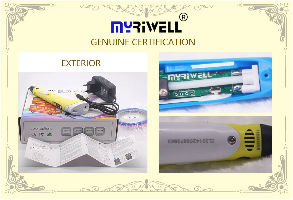 

v2 myriwell 3d pen rp100b with free 1.75mm pla and 100m abs filament 3d pens 3 d pen 3d handle Smart Child birthday gift Toys