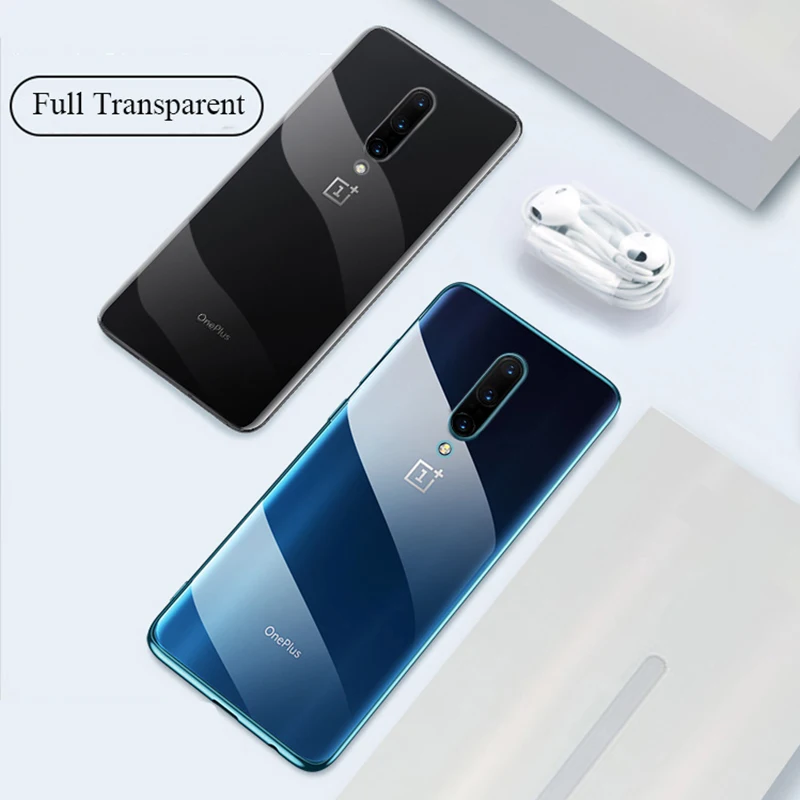 Прозрачный чехол из ТПУ для Oneplus 7 Pro тонкий силиконовый прозрачный мягкий