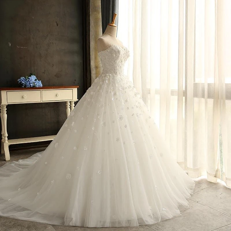 Lace Wedding Dress Ball Gown Sweetheart Tulle Gowns Weeding Weding Bridal Bride Dresses Weddingdress vestido de noiva | Свадьбы и