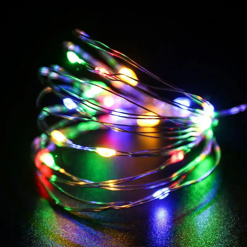 Multi-Color BTgeuse 5 м светодиодный светильник-гирлянда из медной проволоки s ночной Светильник праздничный светильник ing гирлянда для свадебной вечеринки Сказочный декор для рождественской елки - Испускаемый цвет: Multi-Color