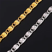 chain necklace mens jewelry with 316 stamp stainless steel trendy vintage jewelry special looping women accessories n213