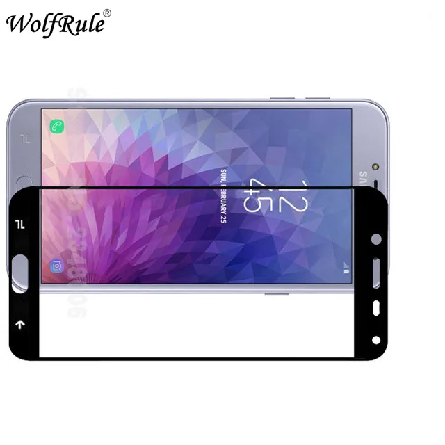 Pel&iacute;cula protectora de pantalla para Samsung Galaxy J4 2018, cristal templado 2.5D para Samsung Galaxy J4 2018, vidrio de cobertura completa, 2 uds.-1