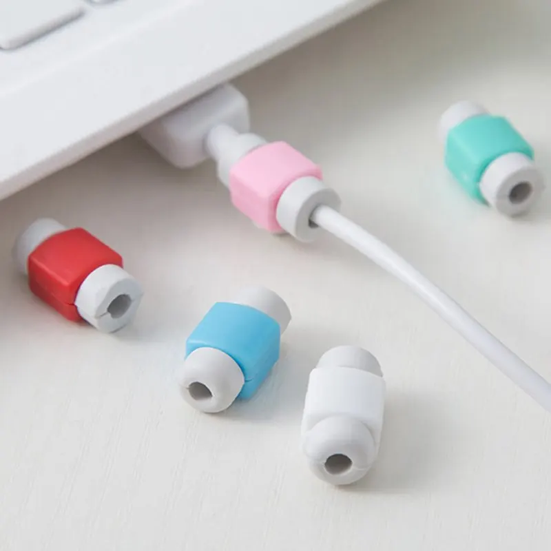 10 шт. защита для usb кабеля Saver провод наушников Защитная крышка провода 8Pin