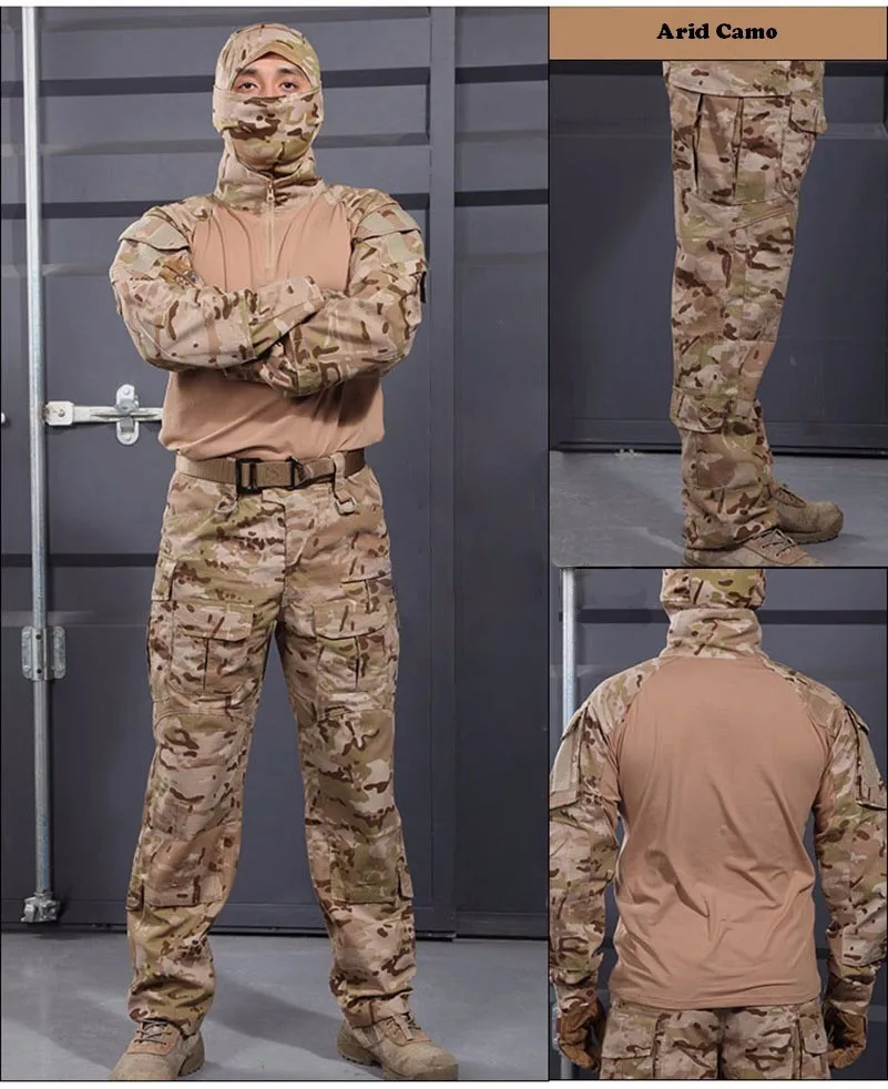 6 видов цветов! Военная тактическая рубашка+ штаны униформы Multicam Униформа для страйкбола пейнтбола SWAT армейский тренировочный охотничий полицейский костюм