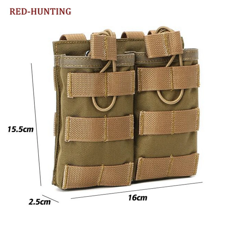 

Tactical 1000D Nylon Magazine Pouch Outdoors Airsoft Military Double Top M4 Mag Pouch
