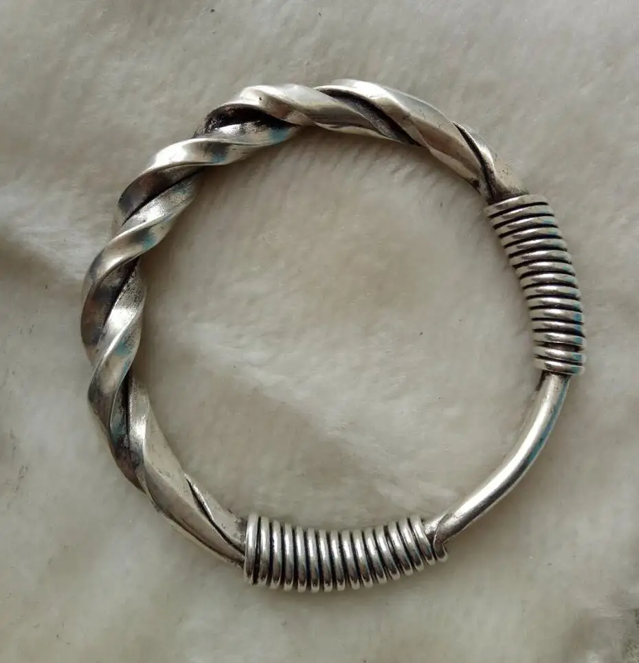 

charm wild Nepal Silver men's jewlery bracelet bangle