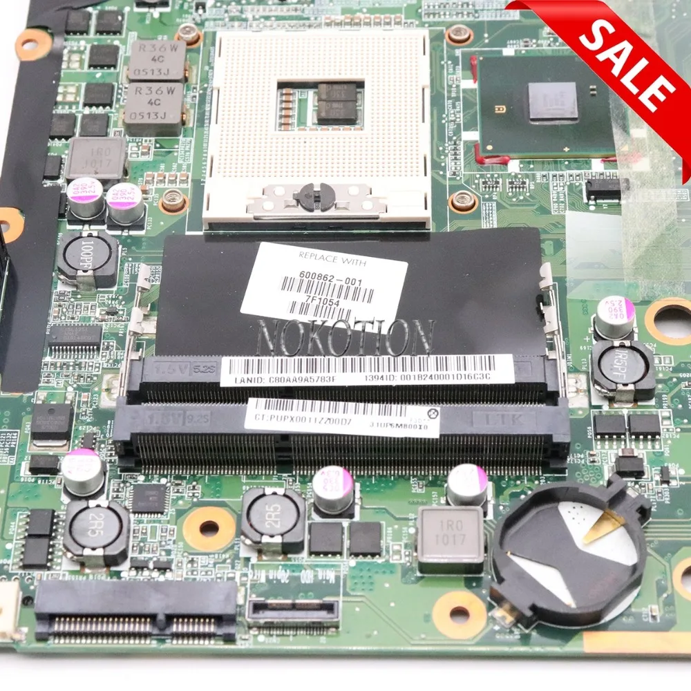 NOKOTION для Hp pavilion DV7 DV7T DV7-3000 материнская плата ноутбука 600862-001 580973-001 DA0UP6MB6F0 PM55 DDR3 GeForce