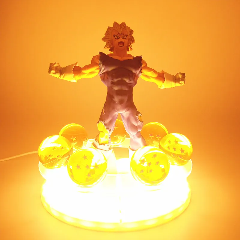 Сон Гоку светодиодный база и Shenron Гохан Вегета Gogeta игрушечные фигурки из игры Dragon