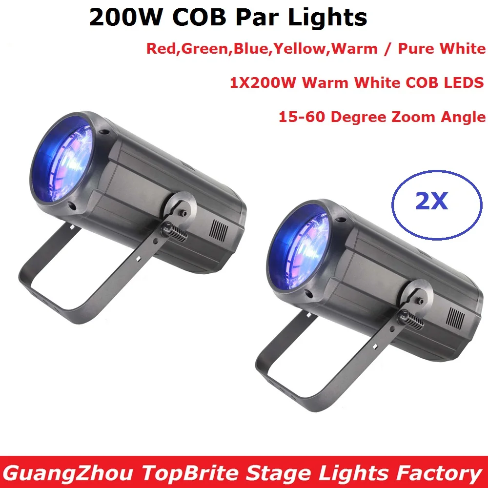 

200W COB Par Lights Stage Wash Effect Lights DMX Disco Lights LED Zoom Par Dj Lighting Laser Projector Par LED Free Shipping