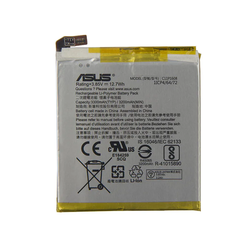 Оригинальный аккумулятор для телефона ASUS C11P1608 Zenfone AR ZS571KL A002 A002A|Аккумуляторы