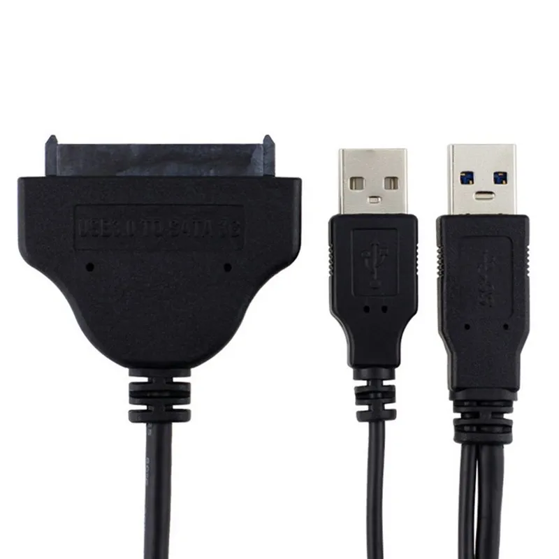 

USB 3,0 для ноутбука 22P 7 + 15 2,5 "SSD HDD жесткий диск SATA 3 адаптер конвертер Y-образный кабель USB 2,0 кабель питания