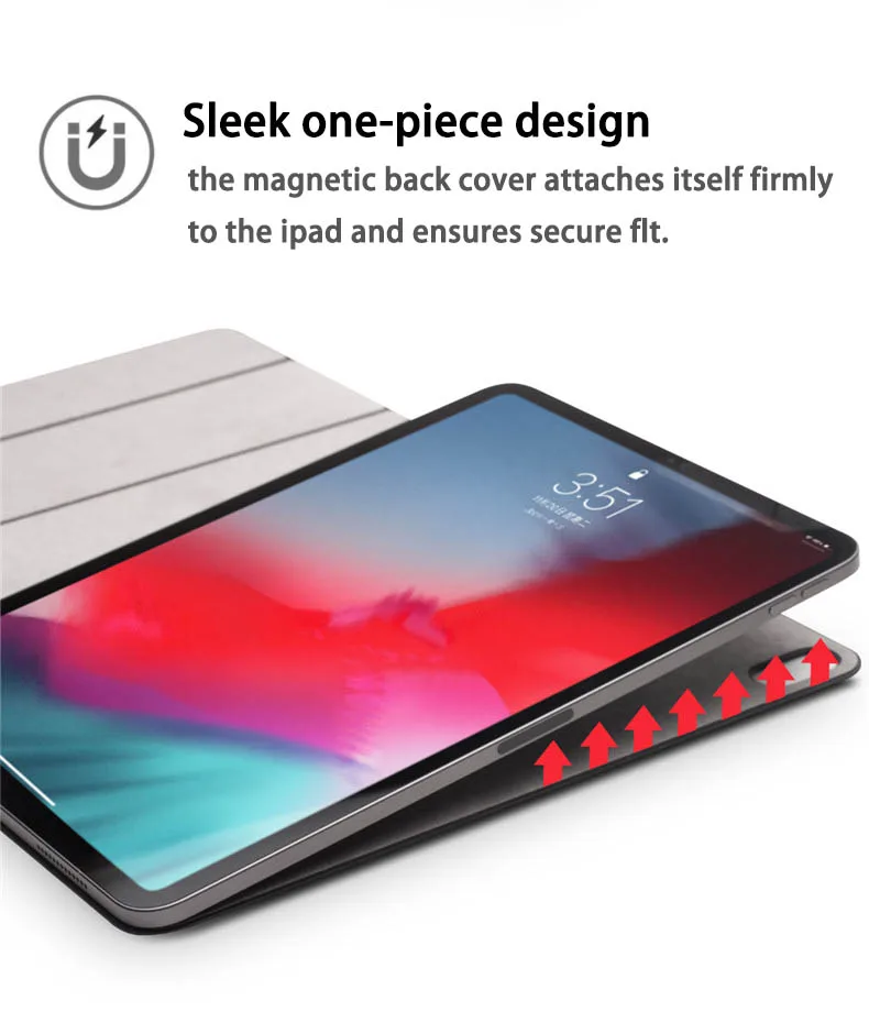 Оригинальный 1:1 Умный Магнитный чехол для нового iPad Pro 11 2018 Ультратонкий книжка из