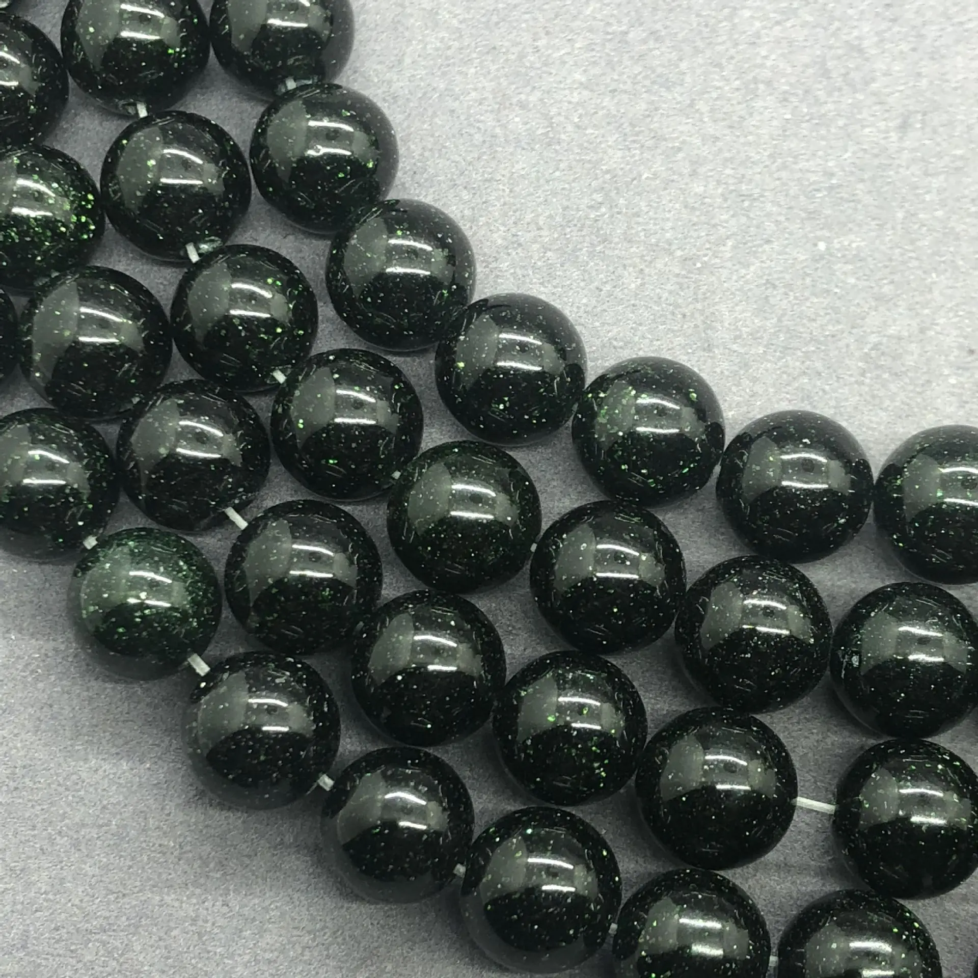 

4/6/8/10/12MM Round Natural Green Sand Stone Beads For Jewelry Making Loose Green Sandstone Beads DIY Bracelet Necklace Craft