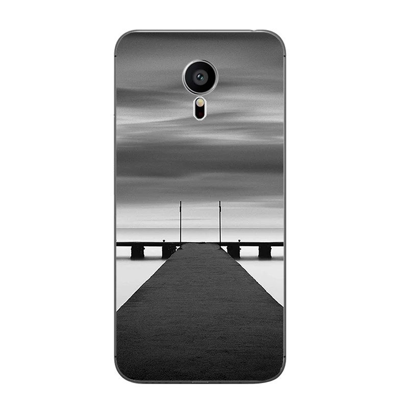 Для Meizu MX4 MX5 MX6 Pro 5 6 Чехол для телефона M1 M2 M3 заметка Мейлан E мини оболочка Прозрачный чехол, мягкий, из силиконового материала золы дорожная кожа с узором