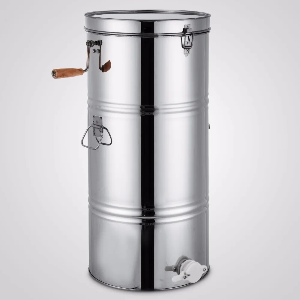 Новый большой медовый экстрактор с двумя 2 рамами из нержавеющей стали |