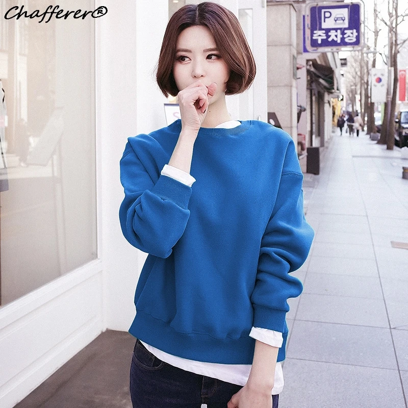 Chafferer Harajuku Стиль Kawaii осень зима Дамы Sweatershirt Мода 2017 г. с длинными рукавами и