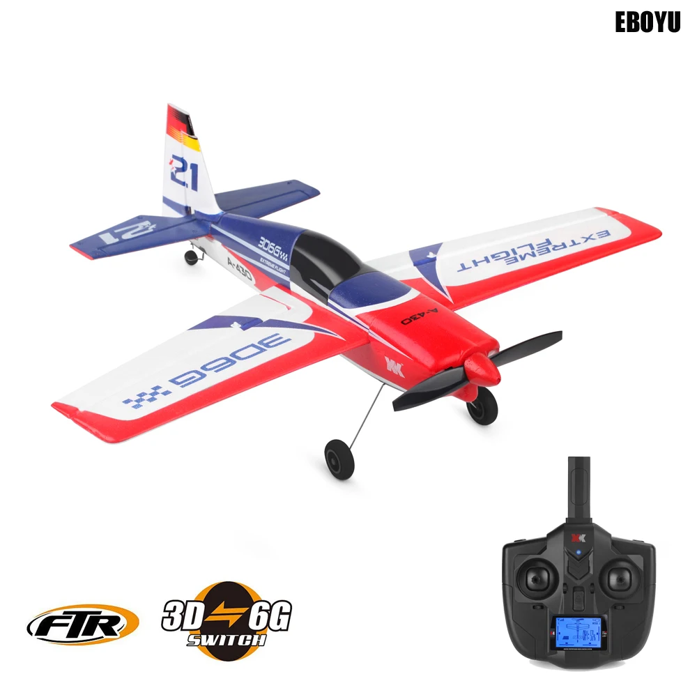 XK A430 2 4G 5CH бесщеточный двигатель 3D6G система RC самолет 430 мм размах крыльев EPS