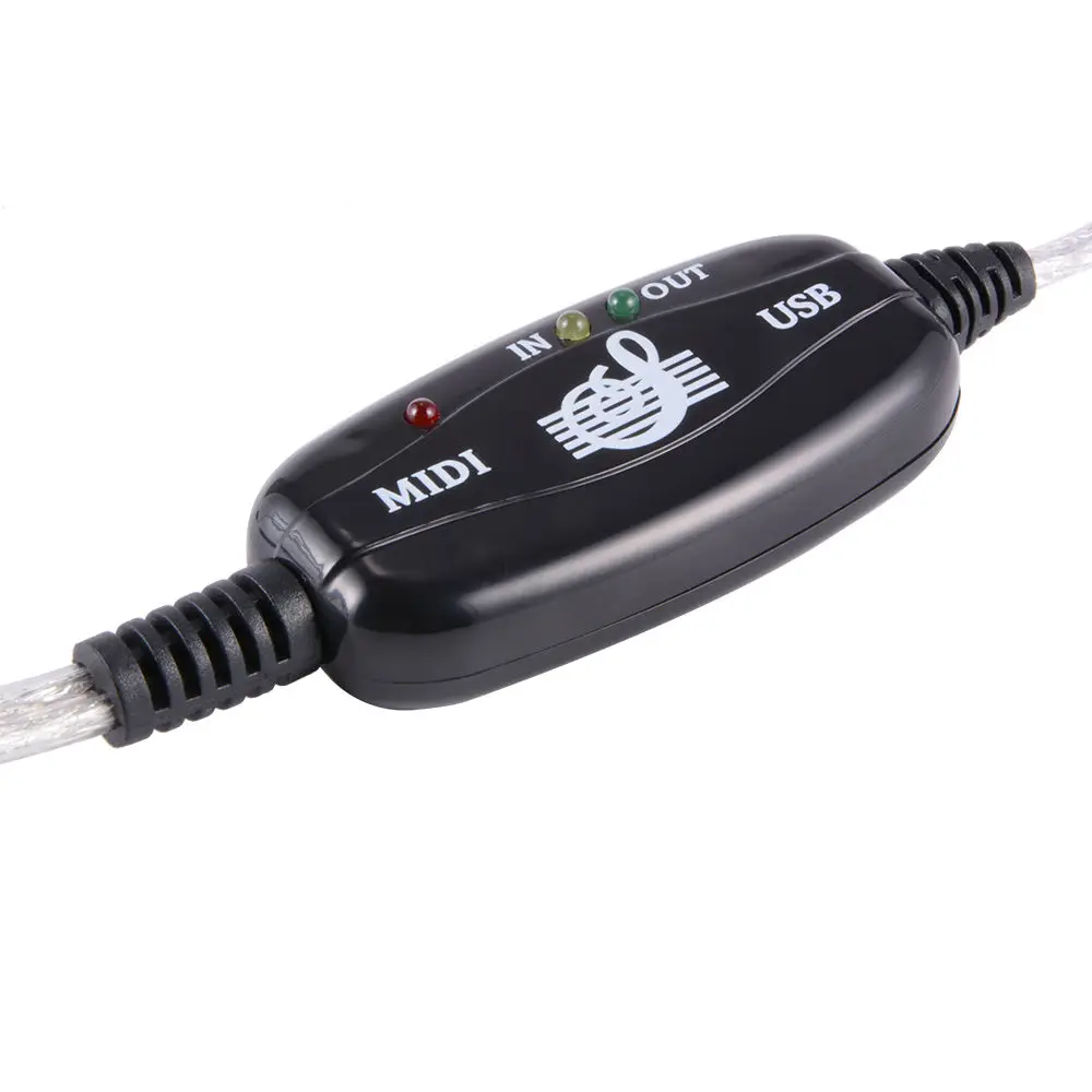 Бесплатная доставка новый конвертер USB в MIDI для музыкальной клавиатуры адаптер