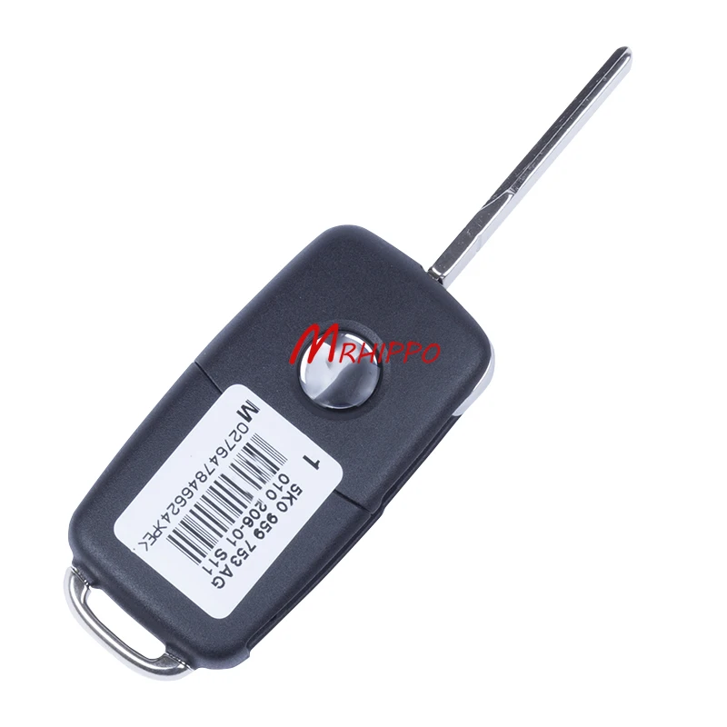 3 кнопки с panic HU66 лезвие дистанционного ключа NBG010180T для Beetle Passat Tiguan 2013 2014 2015 5K0837202R