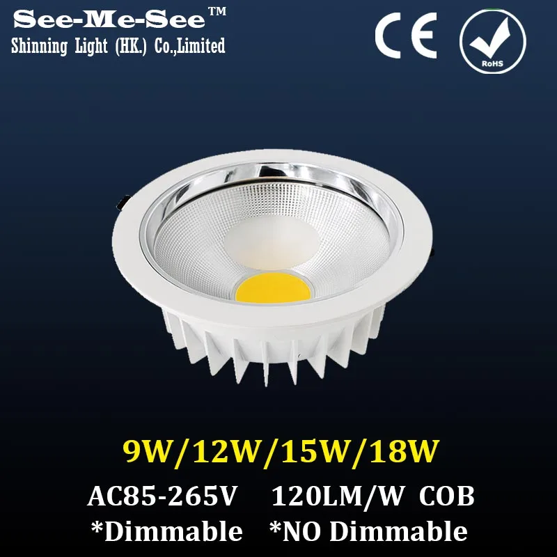 

5PCS Led COB Downlight 3W 5W 7W 9W 12W 15W 18W 20W 30W 40W LED Ceiling Recessed Dimmable Aluminium Alloy Lamp Spot Light