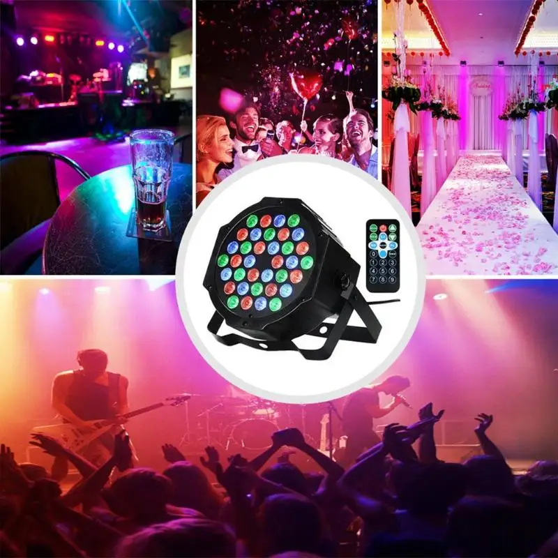 Профессиональный Par Can RGB 36 светодиодный светильник для сцены диско вечерние DJ Бар