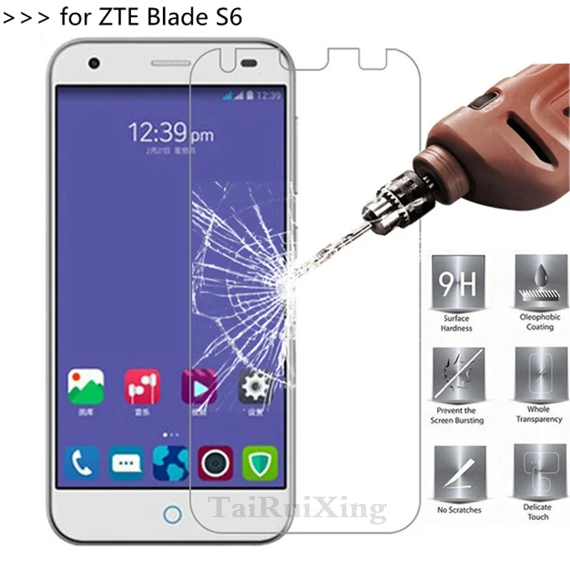 TaiRuiXing 2.5D 0 26 мм 9H защита экрана из закаленного стекла для zte Blade S6 упрочненная