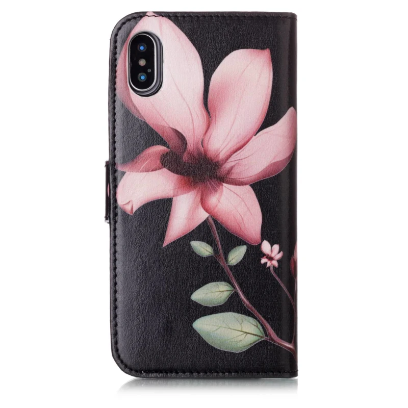 Роскошные чехлы для телефонов из искусственной кожи iPhone X 7 8 Plus модный флип-чехол