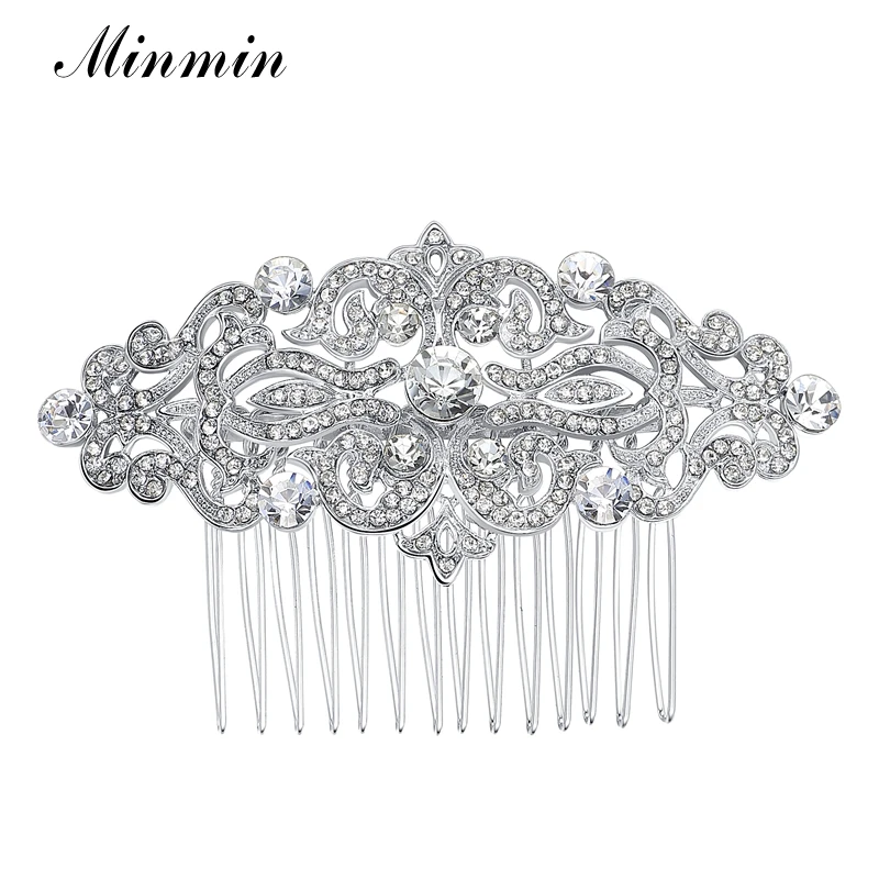 Minmin свадебные туфли с цветами из стразов расчески для волос ювелирные Заколки
