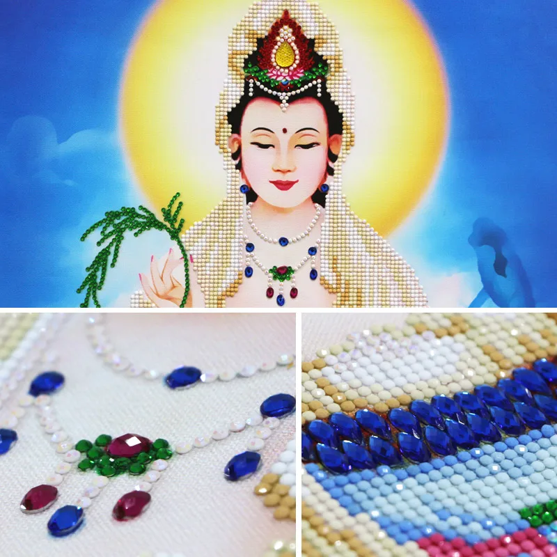 Алмазная 5d-картина с вышивкой крестиком 56*75 см | Дом и сад