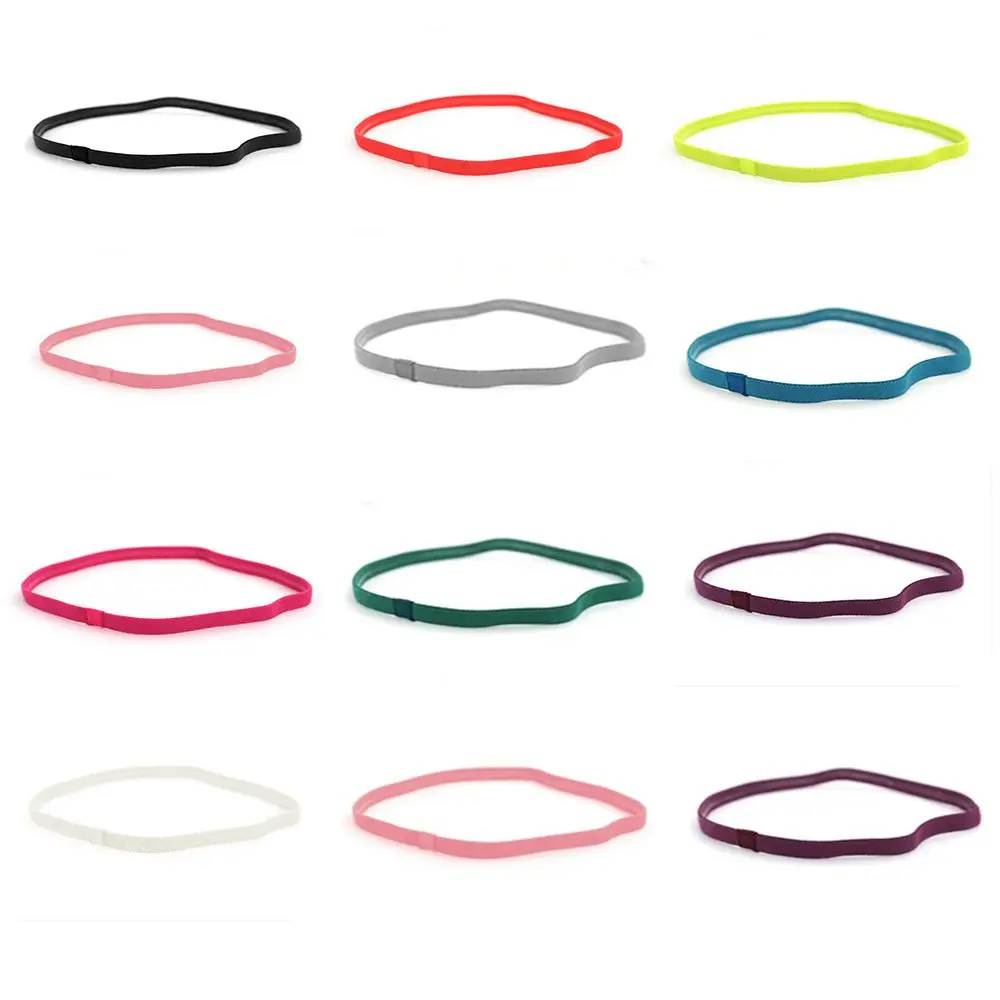 

10 Colors Helpful Fashion Single Casual Yoga Hairband Women Men Sport Hairbands Anti-slip Elastic Bands Sports Head Band