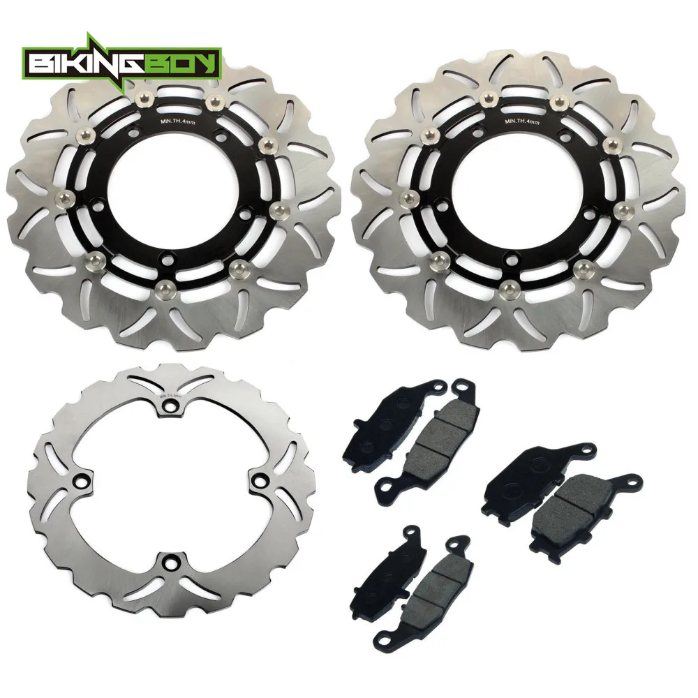 Диски тормозные передние и задние BIKINGBOY для SUZUKI DL 650 V-storm 07 08 09 10 11 12 13 14 15 с комплектом колодок.