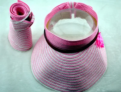 Women Beach sun visor cap straw hat woman summer free shipping | Тематическая одежда и униформа
