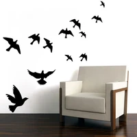 black birds wall decals mural sticker removable home room decor vinyl diy bedroom living room decoration diy wall stickers