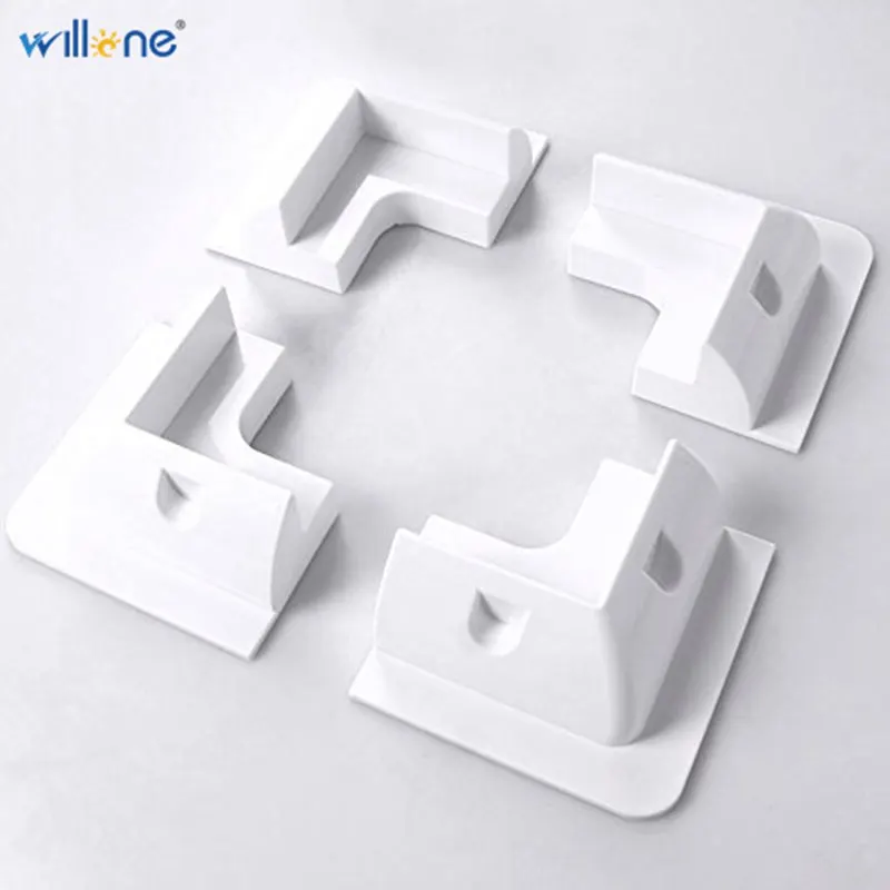 4PCS white Bracket Willone панель солнечных батарей, боковые кронштейны, Угловые для автодомов, лодок, караванов, RV лодок, навесы, устойчивые к ультрафиолетовому излучению - Цвет: 4PCS white Bracket