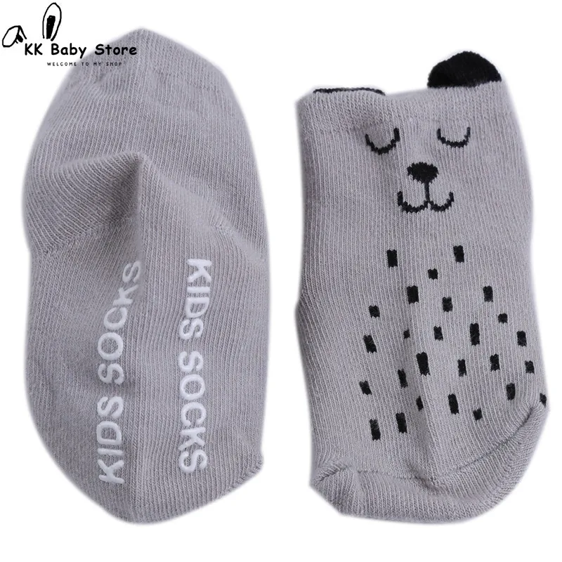 Зимние носки для малышей милые Нескользящие новорожденных мальчиков и девочек