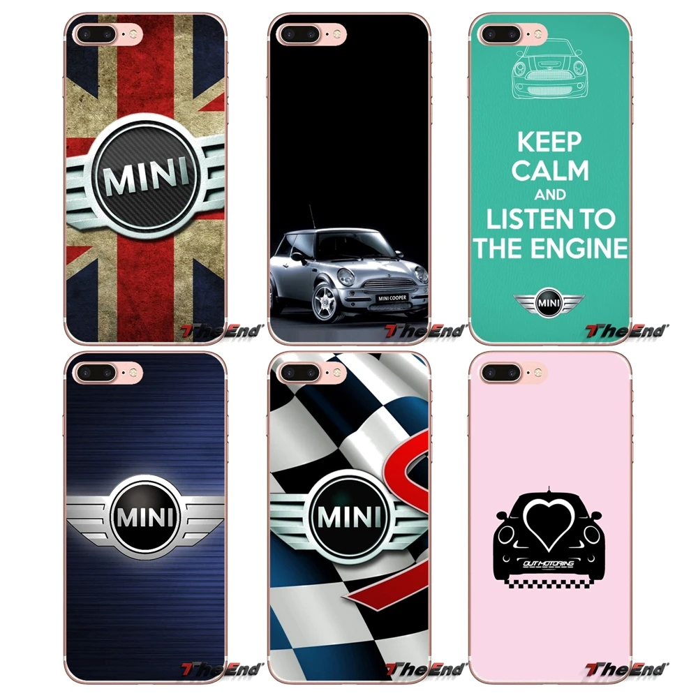 Car mini cooper логотип Для Samsung Galaxy S2 S3 S4 S5 MINI S6 S7 край S8 S9 Плюс Примечание 2 3 4 5 8 Коке Fundas